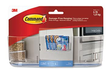 Command™ Clear Large Caddy with Clear Strips HOM15CLR-ES
