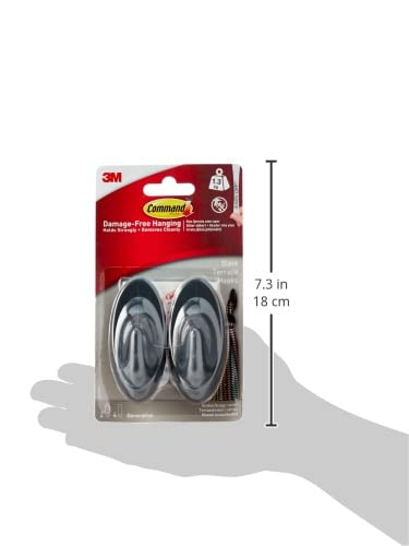 Command™ Slate Terrace Hook 17086SES