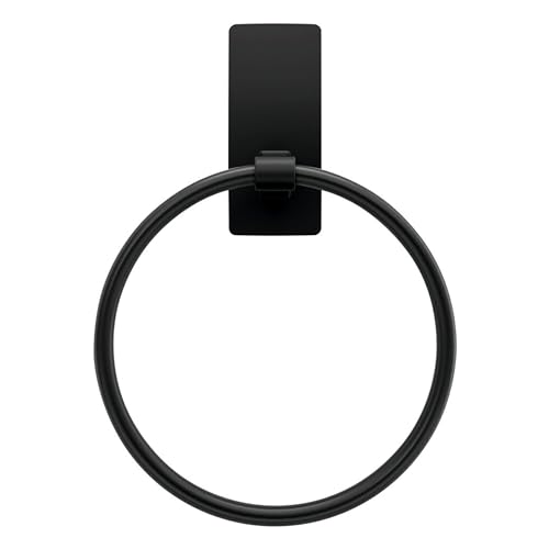 Command™ Bath Matte Black Towel Ring BATH52-MB-ESF