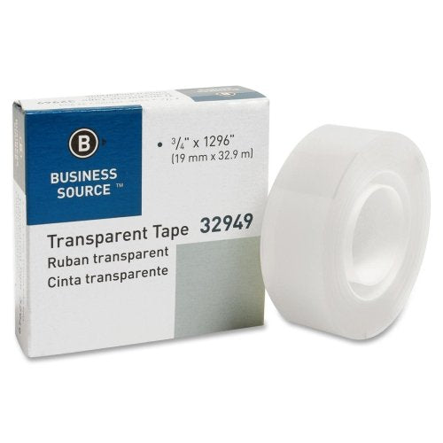 Business Source® Transparent Tape BSN32949, 3/4 in x 1296 in
