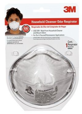 3M™ Household Cleanser Odor Respirator, 8246H1-C, 1 each/pack, 12 packs/case