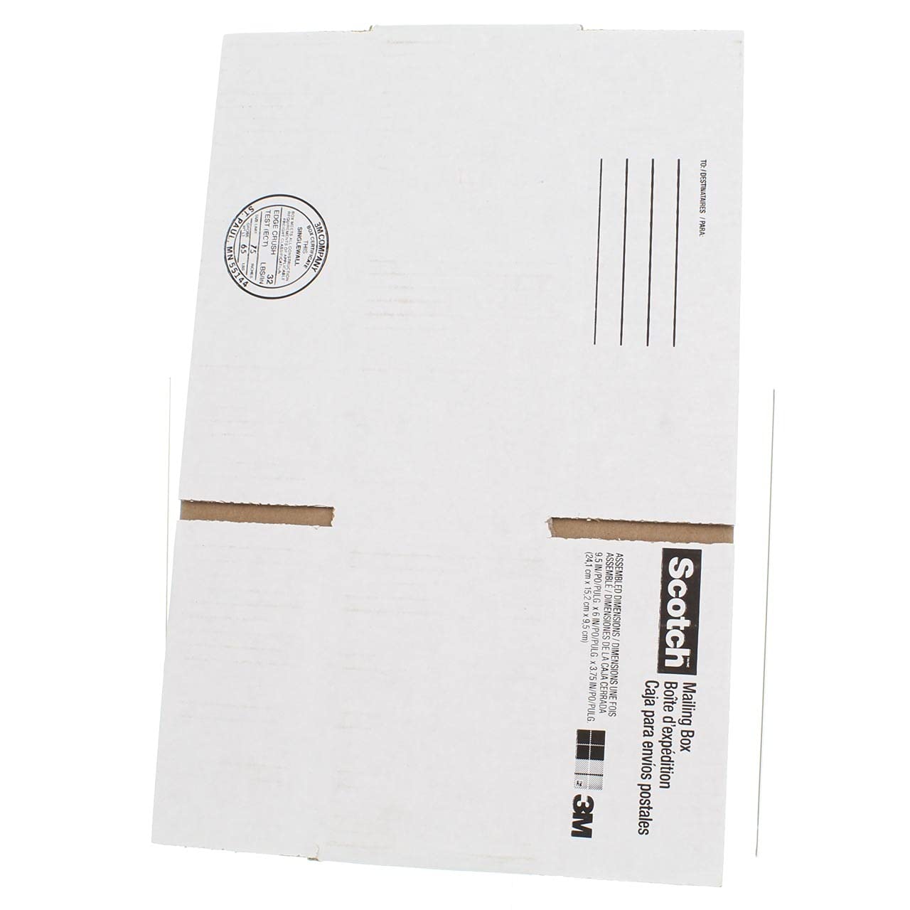 Scotch™ Mailing Box 8004-ESF, 9.5 in x 6 in (24,1 cm x 15,2 cm)
