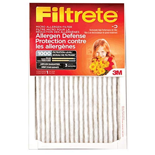 Filtrete™ Allergen Defense Air Filter, 1000 MPR, 9826-4, 20 in x 24 in x 1 in (50,8 cm x 60,9 cm x 2,5 cm)