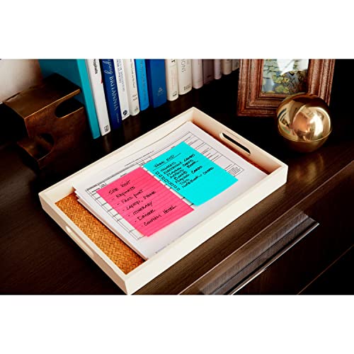 Post-it® Super Sticky Notes 660-5SSMIA, Supernova Neons, 4 in x 6 in (101 mm x 152 mm), 100% PEFC, SGSCH-PEFC-COC-110078