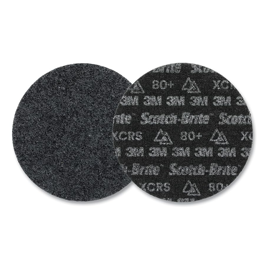Scotch-Brite™ Precision Heavy Duty Surface Conditioning Disc, HD-DH, Extra Coarse 80+, 4-1/2 in x NH, 50 ea/Case