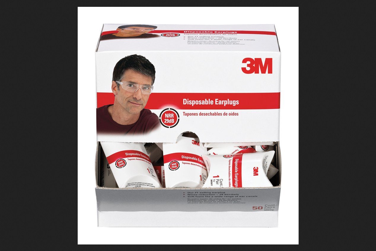 3M™ Disposable Classic Earplugs, 90581H200-C, 1 pair/pack, 200 packs/case