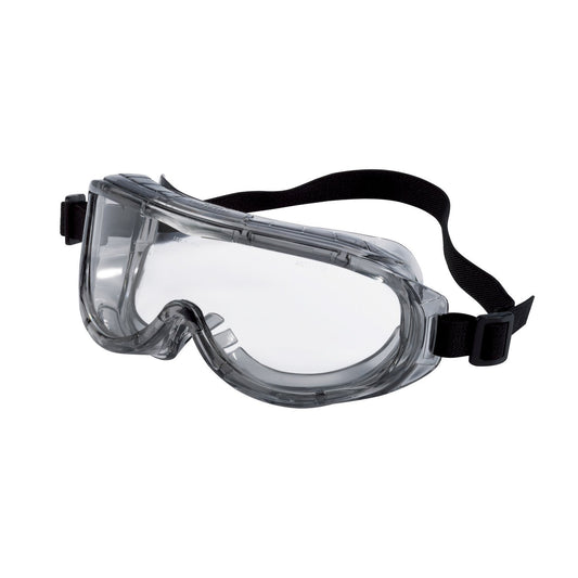 3M™ Professional Goggle, Chemical Splash, 91264H1-DC, Black Strap, Gray Lens, 4/case