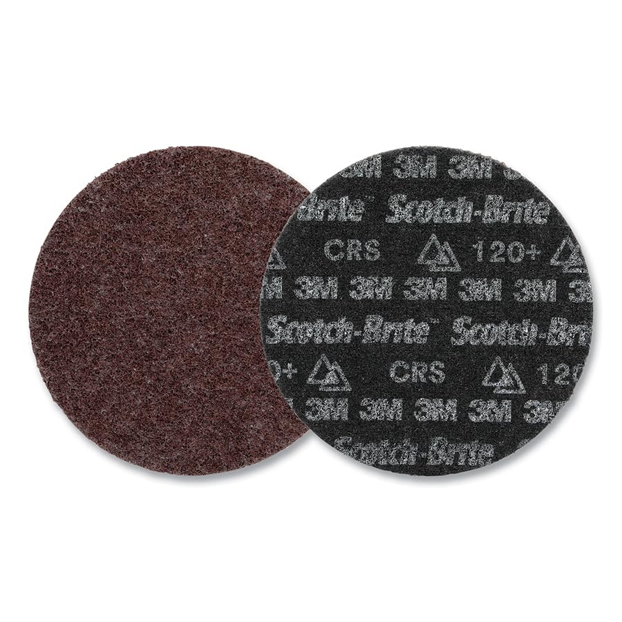 Scotch-Brite™ Precision Heavy Duty Surface Conditioning Disc, HD-DH, Coarse 120+, 4-1/2 in x NH, 50 ea/Case