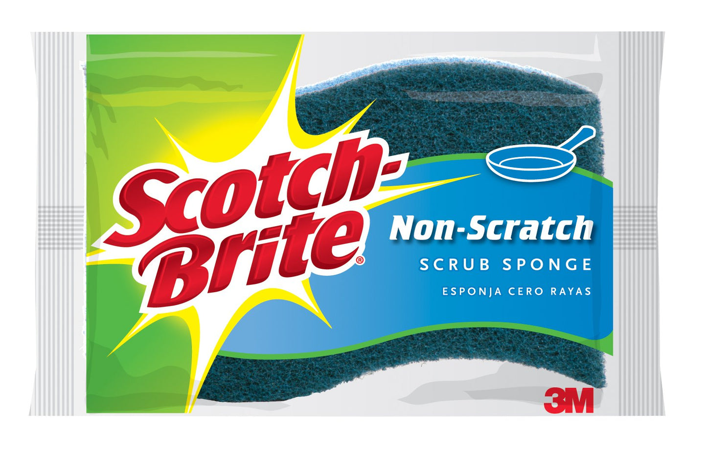 Scotch-Brite® Zero Scratch Scrub Sponge 522-6, 6/2