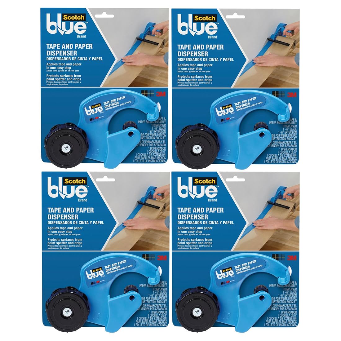 ScotchBlue™ Tape and Paper Dispenser M1000-SBN, 1 kit/pack, 4 packs/case