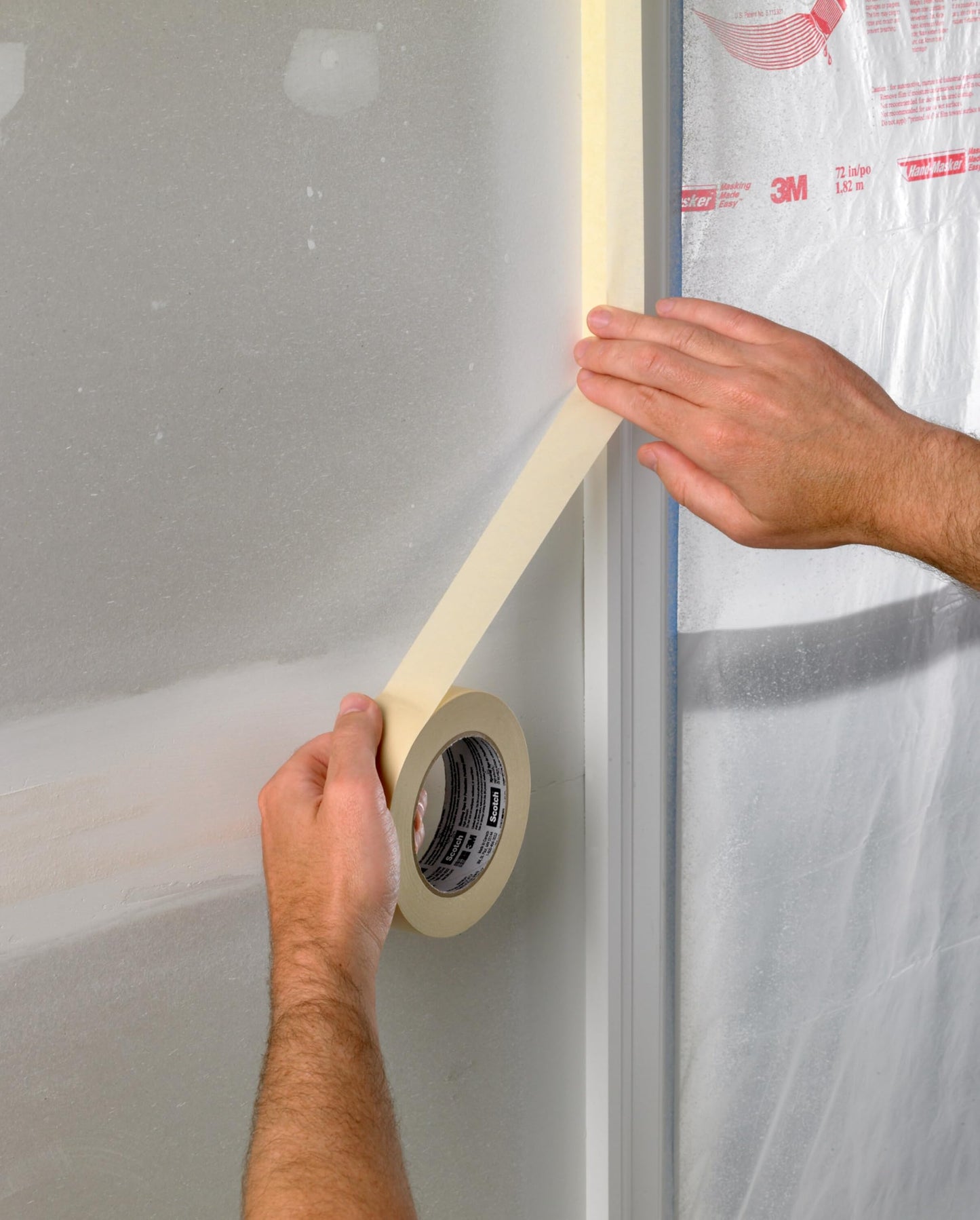 Scotch® Masking Tape 3400-18AR-IN, .70 in x 54.6 yd (18 mm x 50 m)