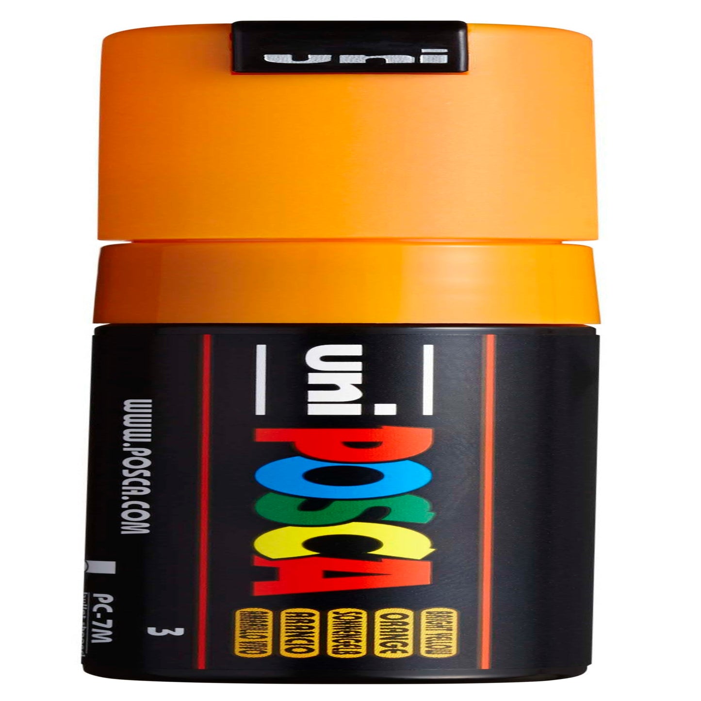 uni® POSCA PC-7M Water-Based Paint Markers, Broad Tip (4.5-5.5mm), Bright Yellow