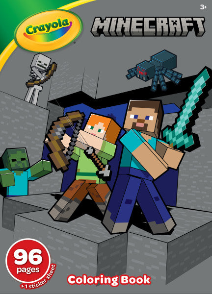 Crayola 96pg Minecraft Coloring Book (04-0733)