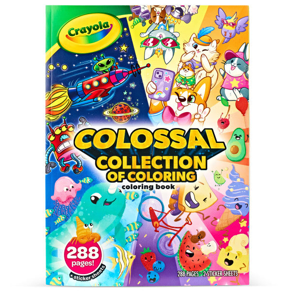 Crayola 288pg Coloring Book, Colossal Collection of Coloring (04-0845)