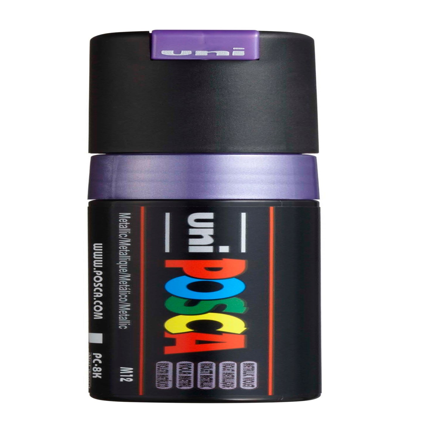 uni® POSCA PC-8K Water-Based Paint Markers, Broad Tip (8mm), Metallic Violet