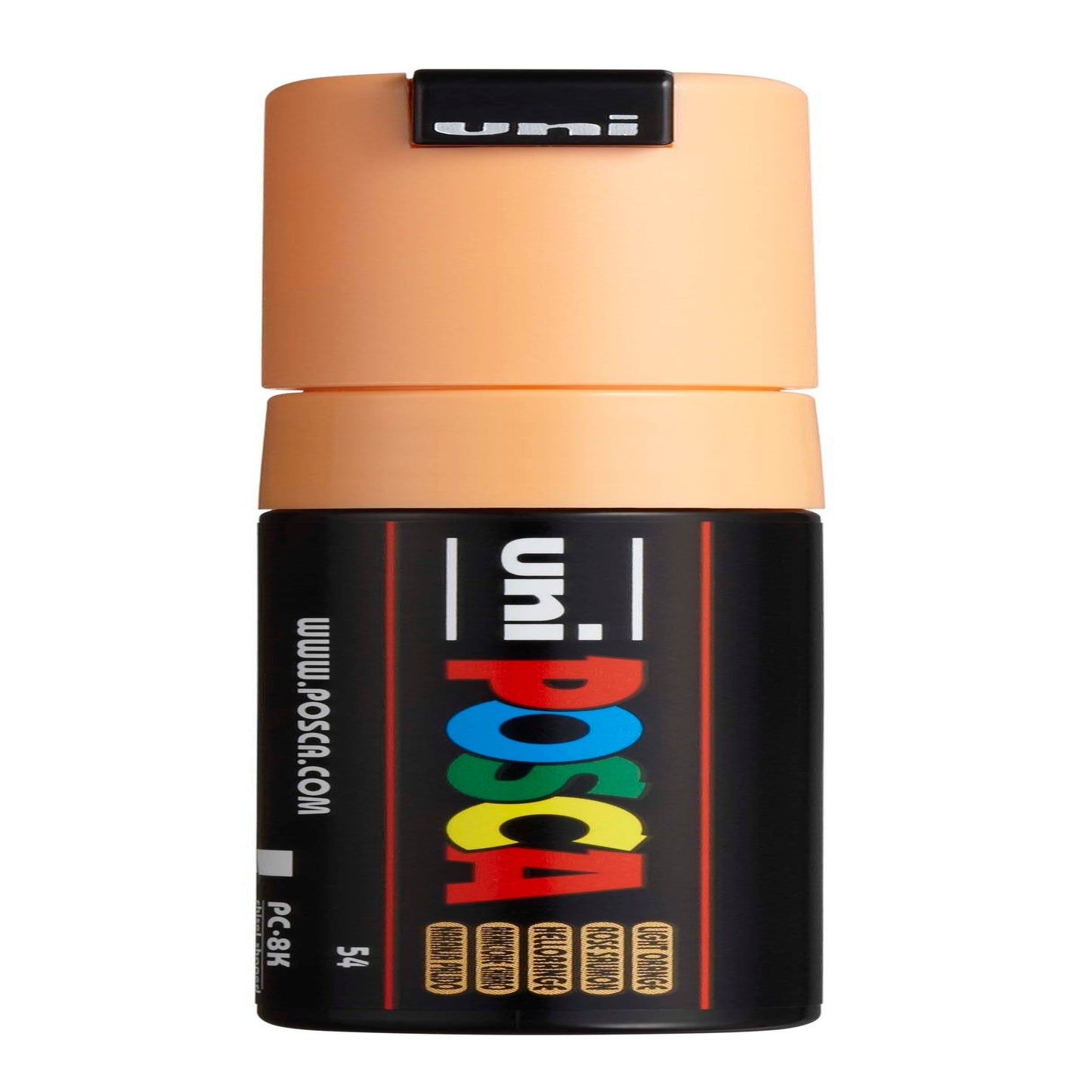 uni® POSCA PC-8K Water-Based Paint Markers, Broad Tip (8mm), Light Orange