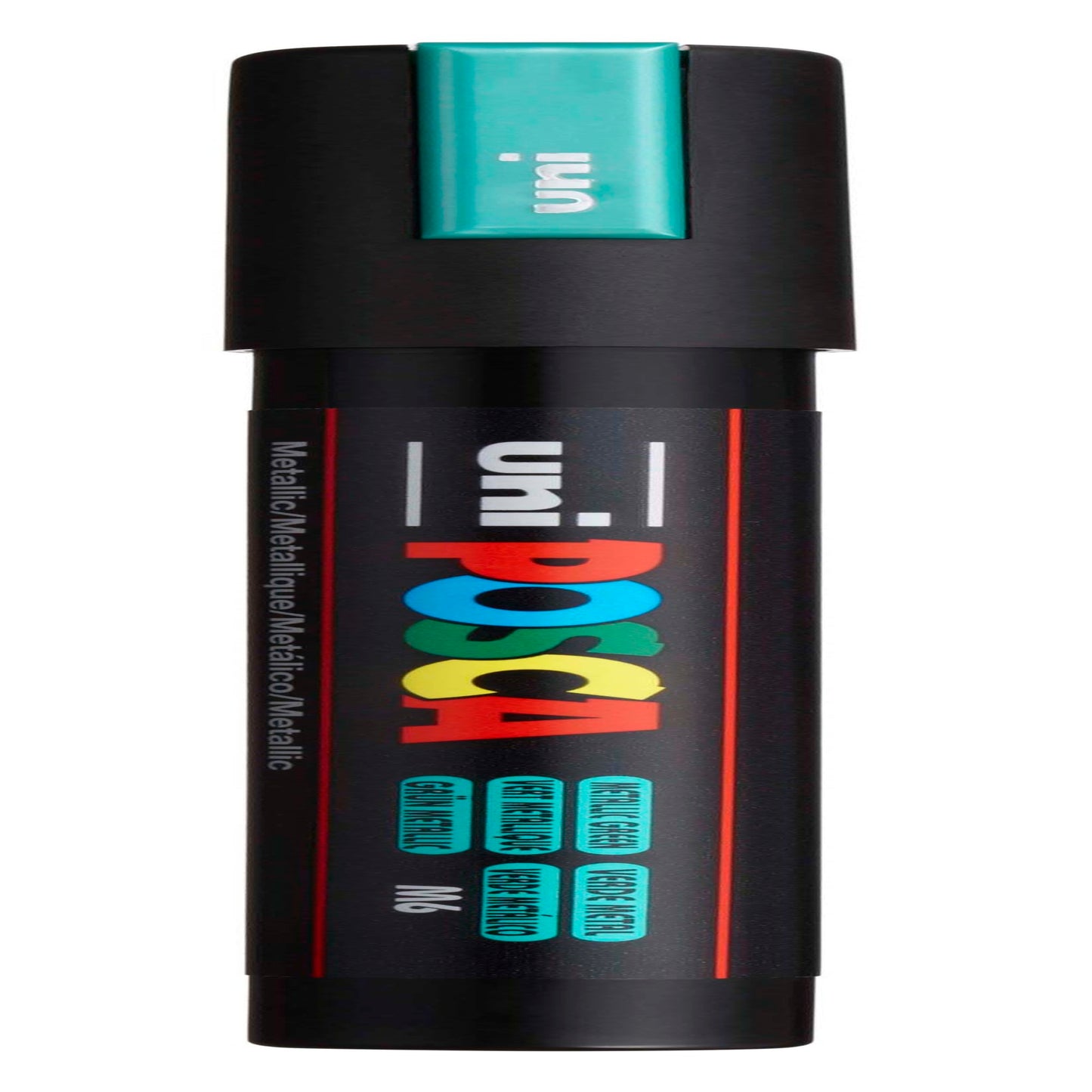 uni® POSCA PC-5M Water-Based Paint Markers, Reversible Medium Tip (1.8-2.5mm), Metallic Green