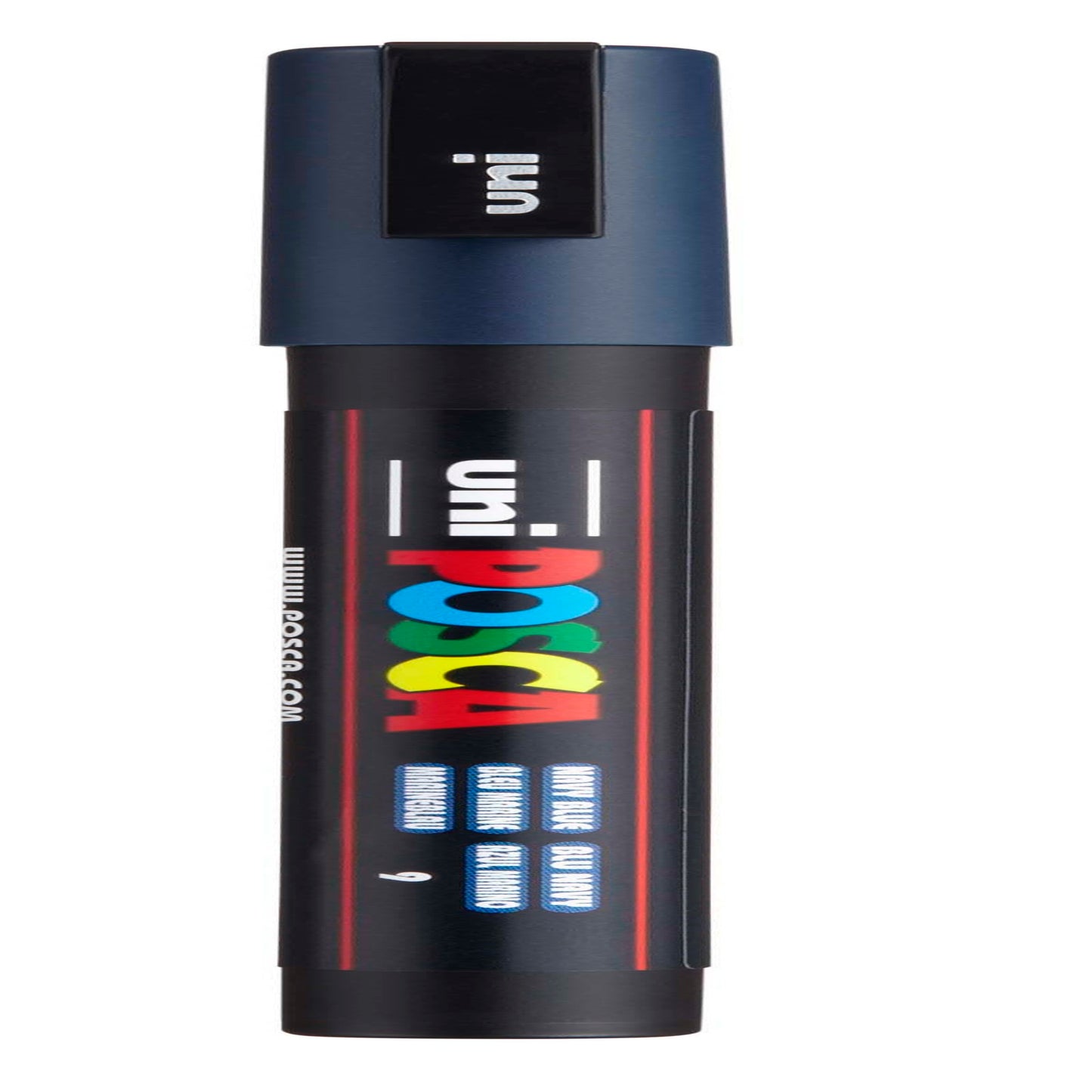 uni® POSCA PC-3M Water-Based Paint Markers, Reversible Fine Tip (0.9-1.3mm), Navy Blue