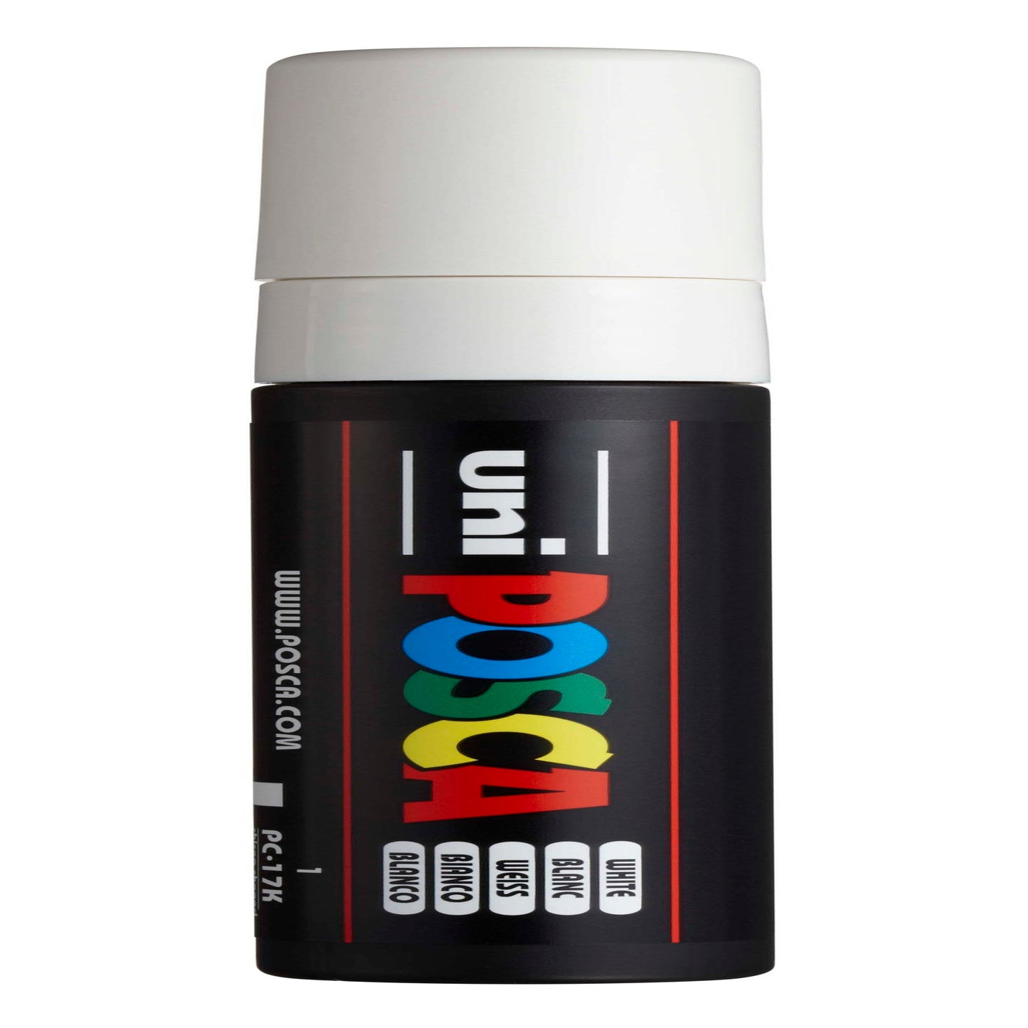 uni® POSCA PC-17K Water-Based Paint Markers, Extra Broad Tip (15mm), White
