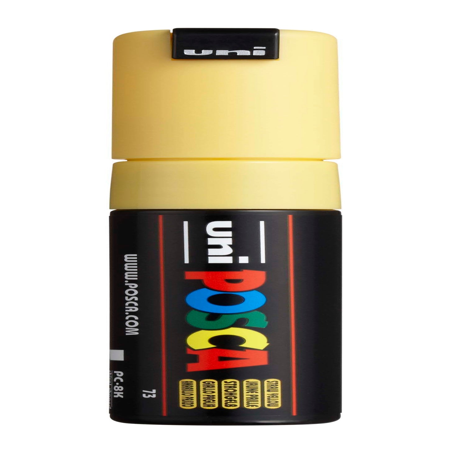 uni® POSCA PC-8K Water-Based Paint Markers, Broad Tip (8mm), Straw Yellow