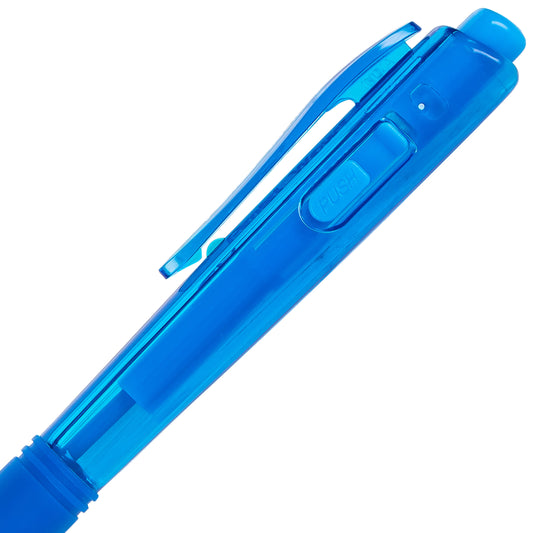 Wow! Retractable Ballpoint Pen, (1.0mm) Medium Line, NEW Ink, Sky Blue Ink (BK440-S)