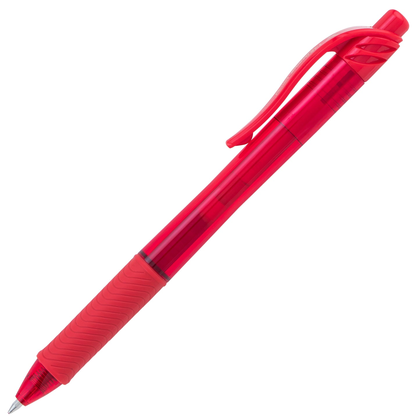 Pentel EnerGel-X Retractable Liquid Gel Pen, (0.7mm) Metal Tip, Red Ink (BL107-B)