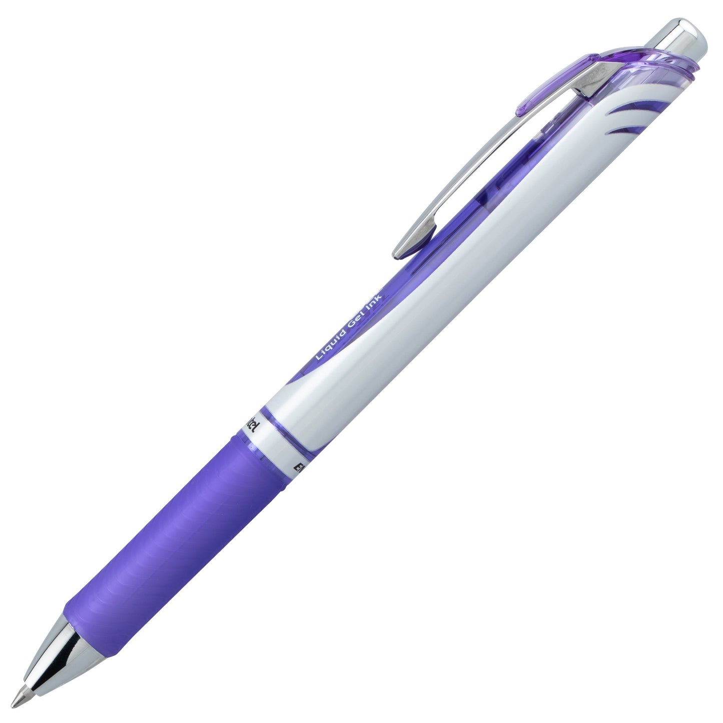 Pentel EnerGel RTX Retractable Liquid Gel Pen, (0.7mm) Medium line, Lilac Ink (BL77-V3)