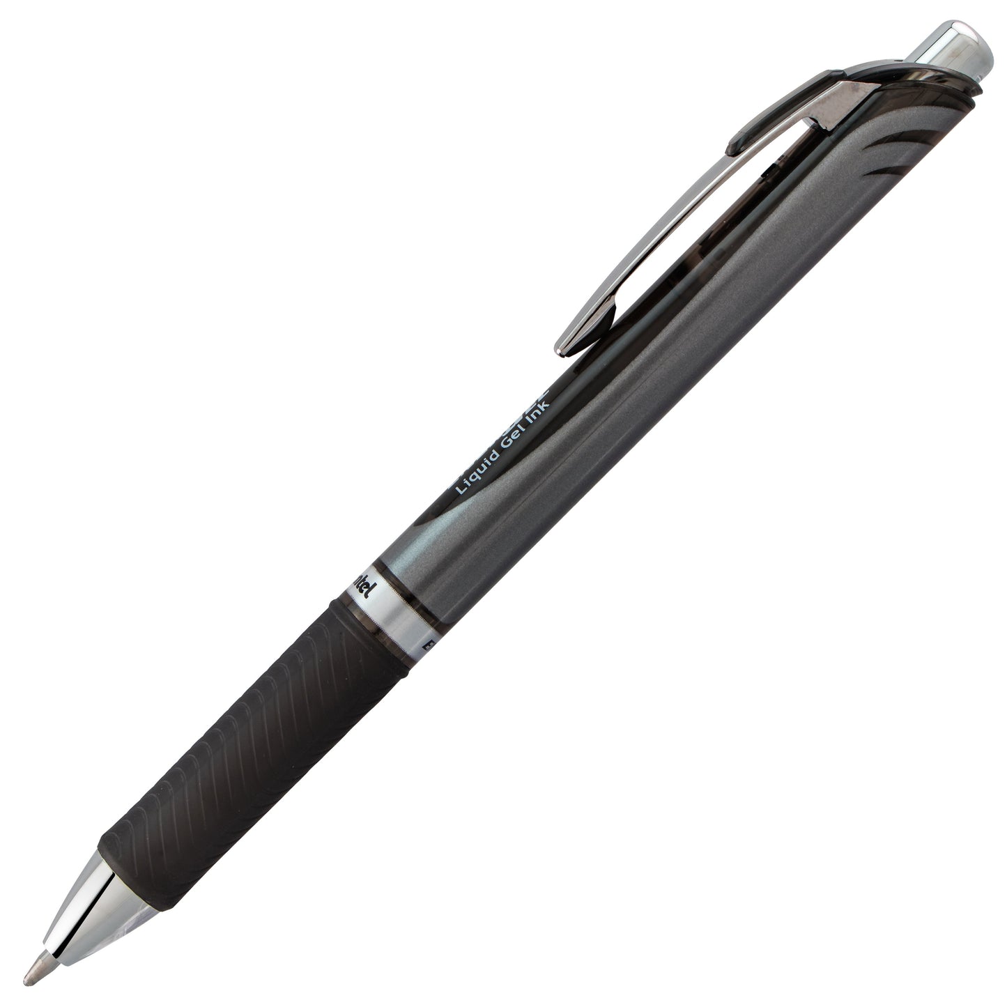 Pentel EnerGel RTX Retractable Liquid Gel Pen, (1.0mm) Metal Tip, Bold Line, Black Ink (BL80-A)