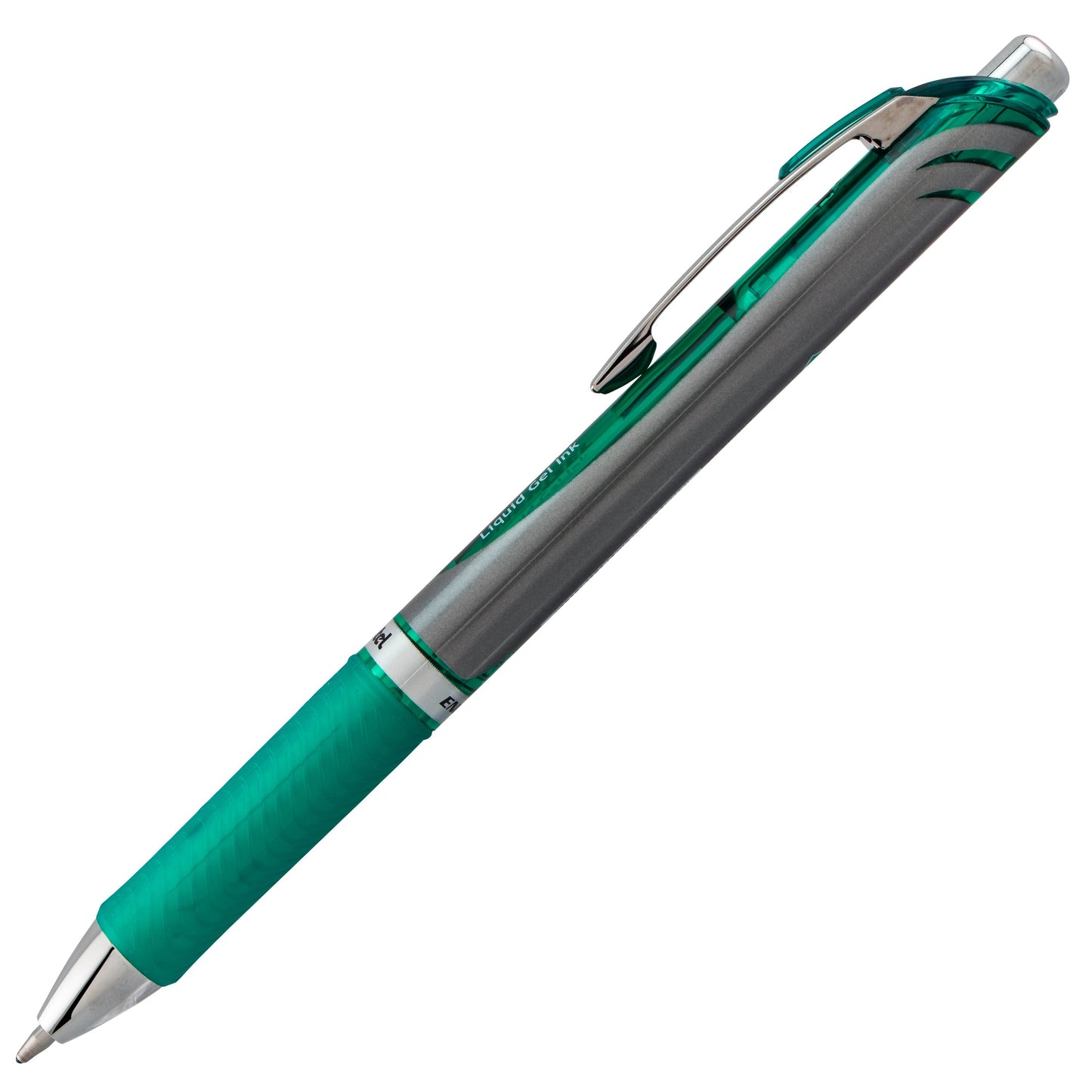 Pentel EnerGel RTX Retractable Liquid Gel Pen, (1.0mm) Metal Tip, Bold Line, Green Ink (BL80-D)