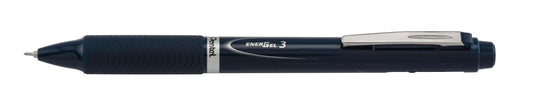 EnerGel 3 Multi-Function, 3-Ink Gel Pen, (0.5mm) Fine Line, Black/Red/Blue Ink, Dark Blue Barrel (BLC35C)