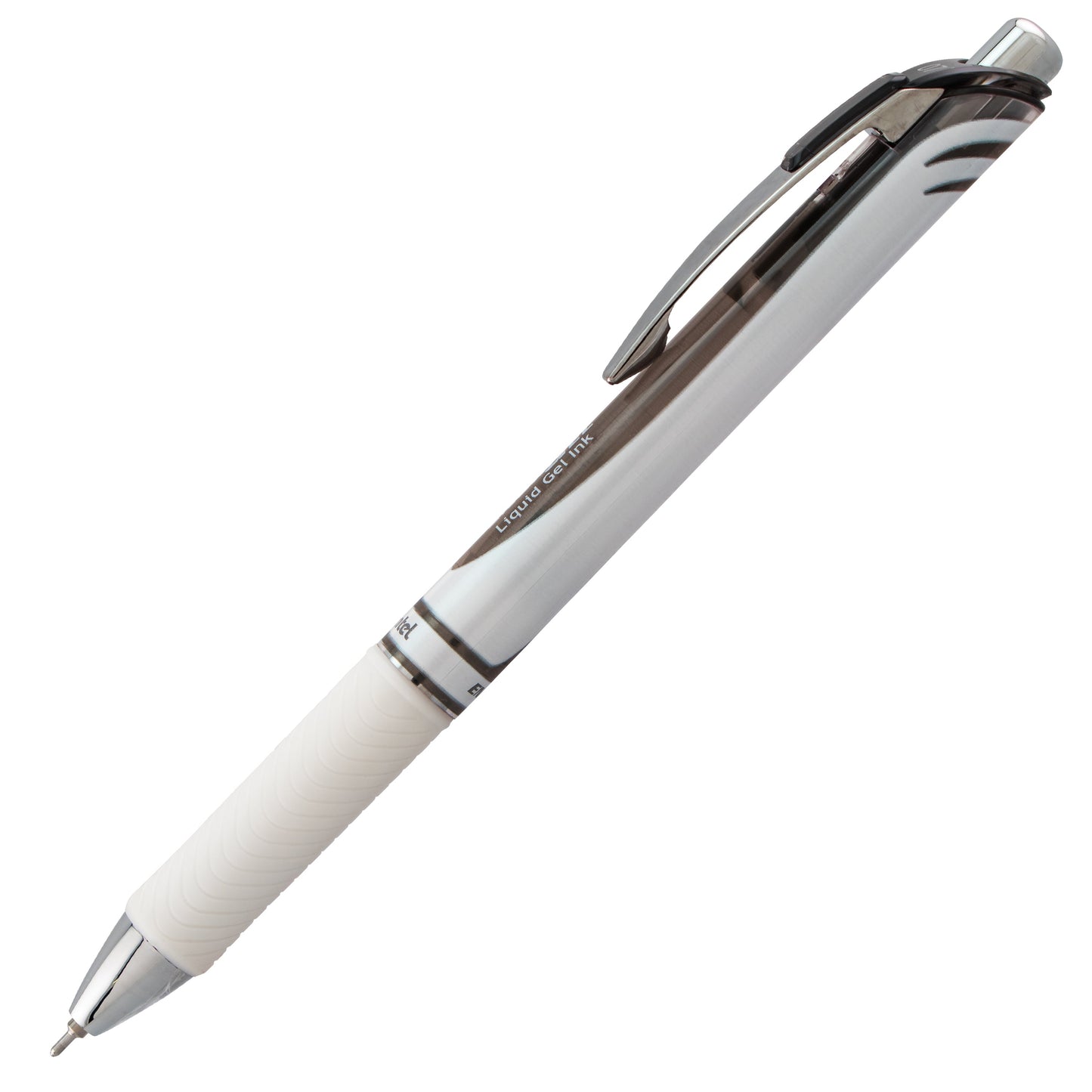 Pentel EnerGel Pearl Retractable Liquid Gel Pen, (0.7mm) Needle Tip, Medium Line, Black Ink (BLN77PW-A), 48 Dozen