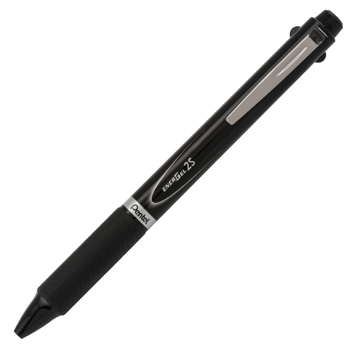 EnerGel 2S Multi-Function, 2-Ink + Pencil, (0.5mm) Fine Line, Black/Red Ink/0.5mm Pencil, Black Barrel (BLW355A)