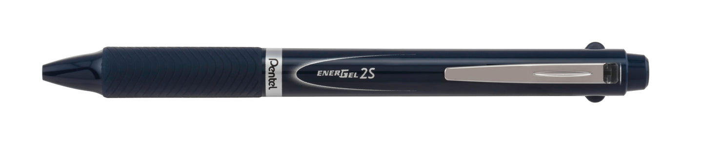 EnerGel 2S Multi-Function, 2-Ink + Pencil, (0.5mm) Fine Line, Black/Red Ink/0.5mm Pencil, Dark Blue Barrel (BLW355C)