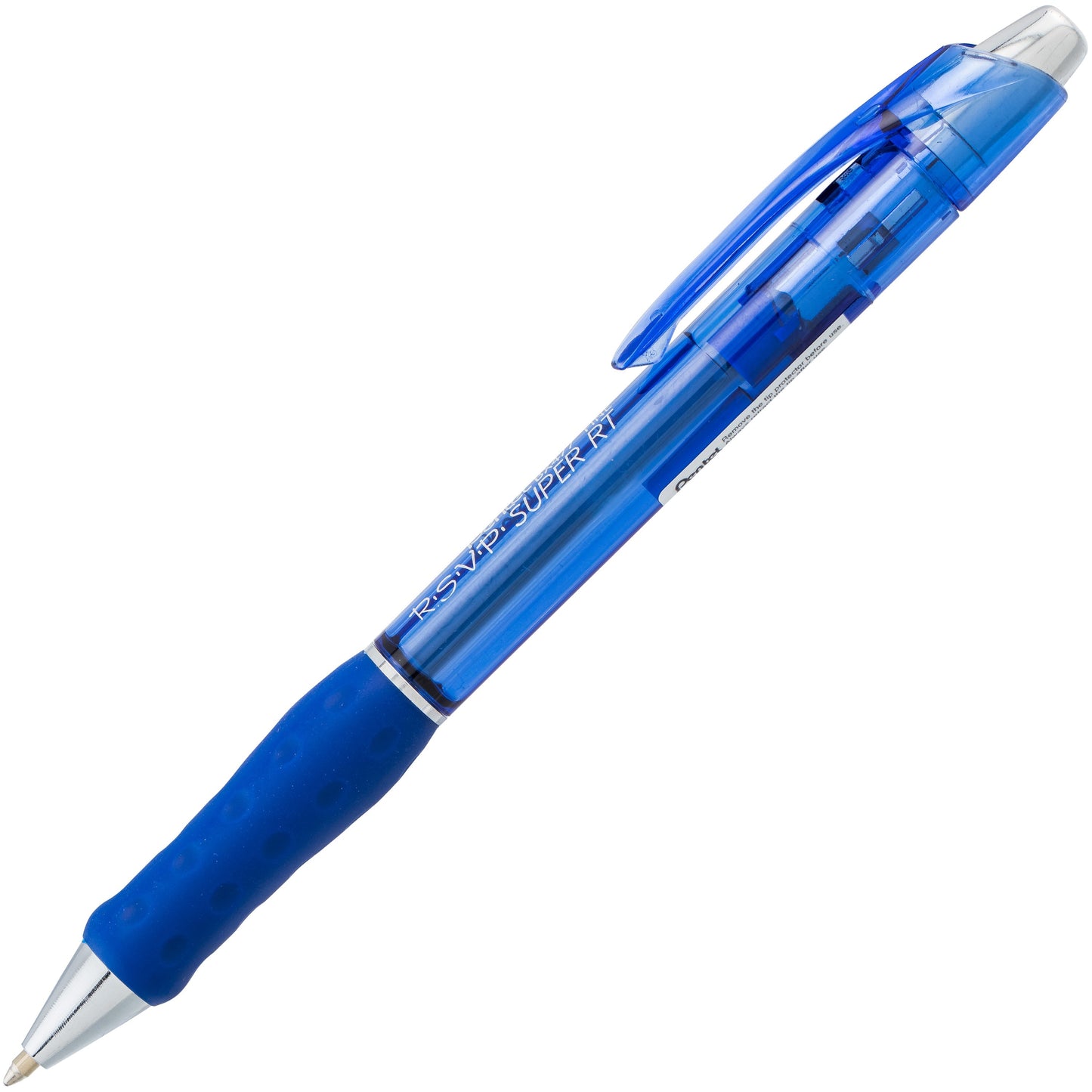 Pentel RSVP Super RT Ballpoint Pen, (0.7mm) Fine Line, Blue Ink (BX477-C)