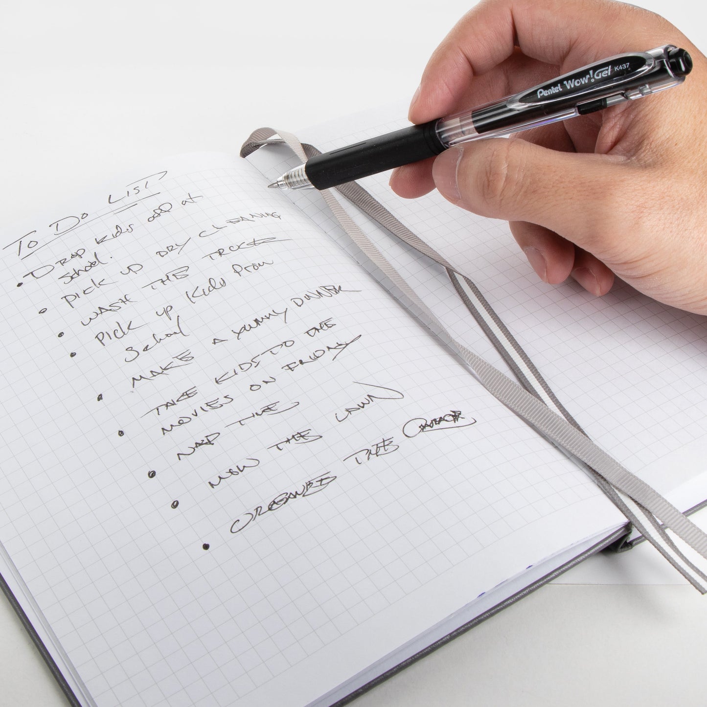 Wow! Gel Retractable Gel Pen, (0.7mm) Medium Line, Black Ink (K437-A)