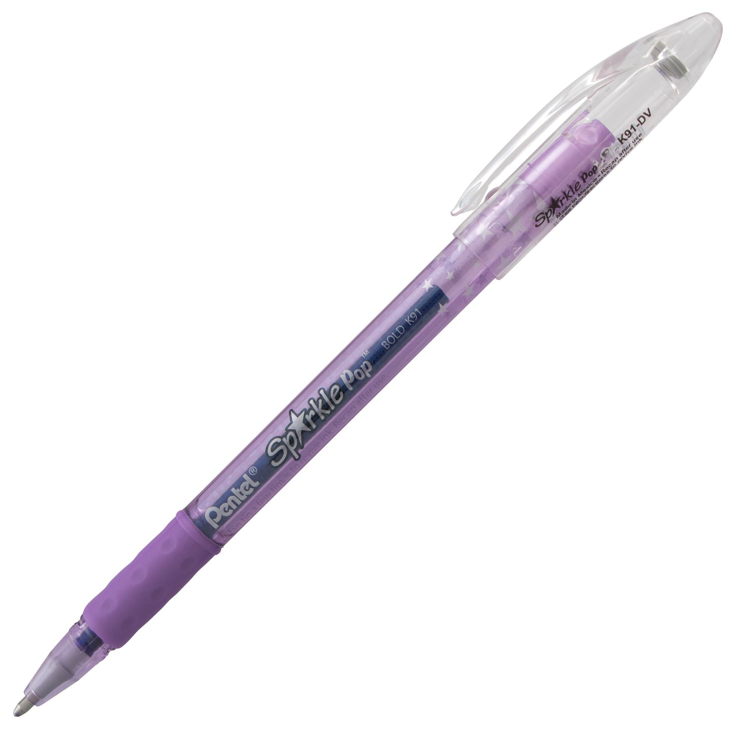 Sparkle Pop Metallic Gel Pen, (1.0mm) Bold Line, Violet-Blue Ink (K91-DV)