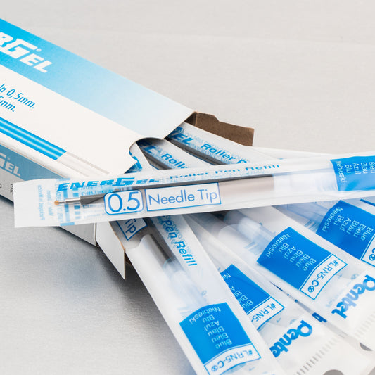 Pentel Refill Ink - For EnerGel Gel Pen 0.5mm Needle Tip, Fine, Blue Ink (LRN5-C), 48 Dozen