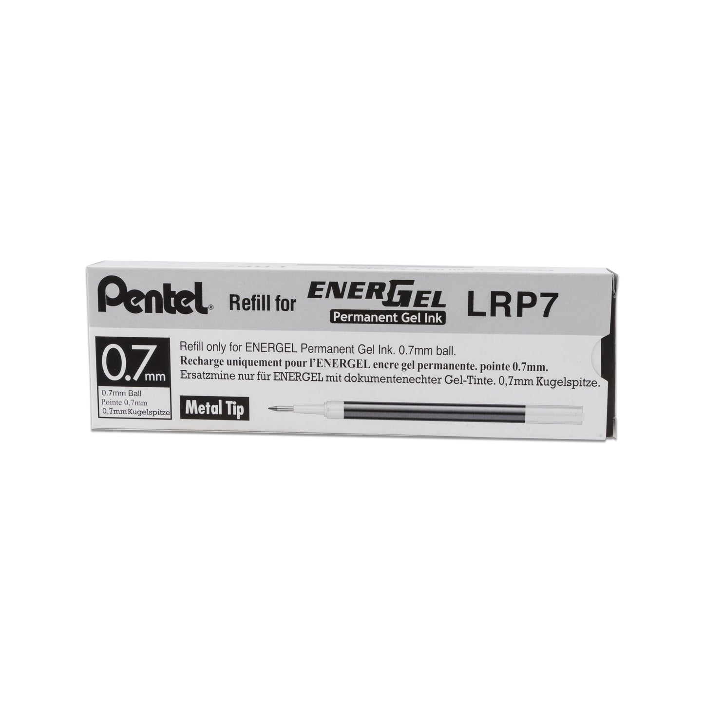 Pentel Refill Ink - For EnerGel PRO Permanent Gel Pen, (0.7mm) Medium Line, Blue Ink (LRP7-C)