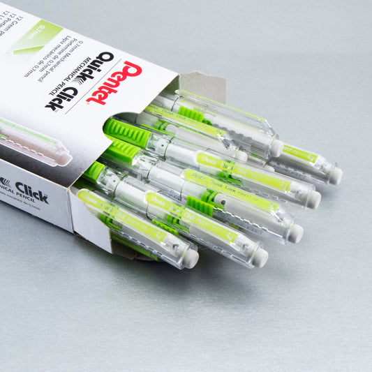 QUICK CLICK Mechanical Pencil (0.7mm), Green Barrel (PD217D)