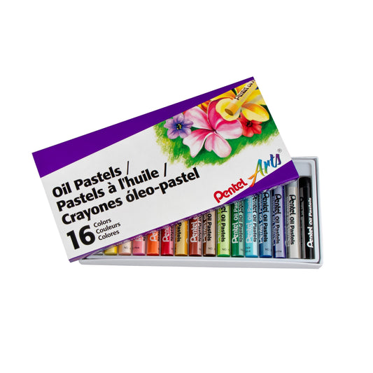 Pentel Arts Oil Pastels - 16 Color Set (PHN-16)