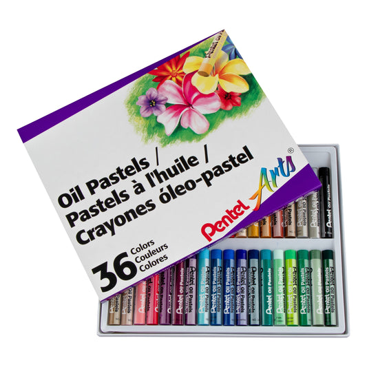 Pentel Arts Oil Pastels - 36 Color Set (PHN-36)