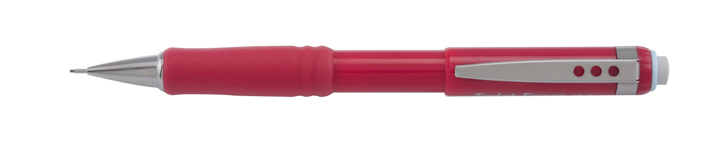 Pentel Twist-Erase III Mechanical Pencil (0.7mm), Red Barrel (QE517B), 48 Dozen