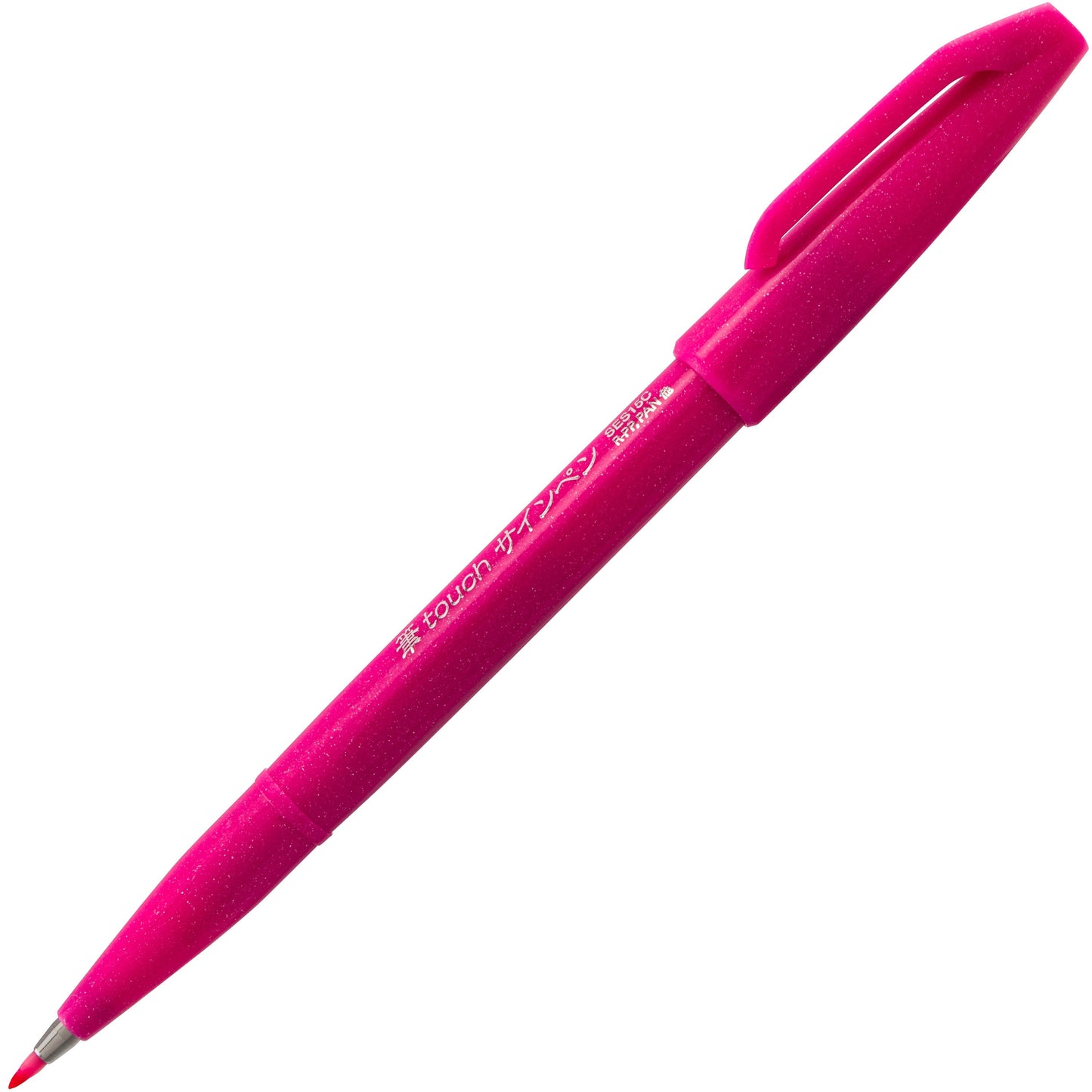 Pentel Arts Sign Pen Brush Tip, Pink Ink (SES15C-P), 48 Dozen