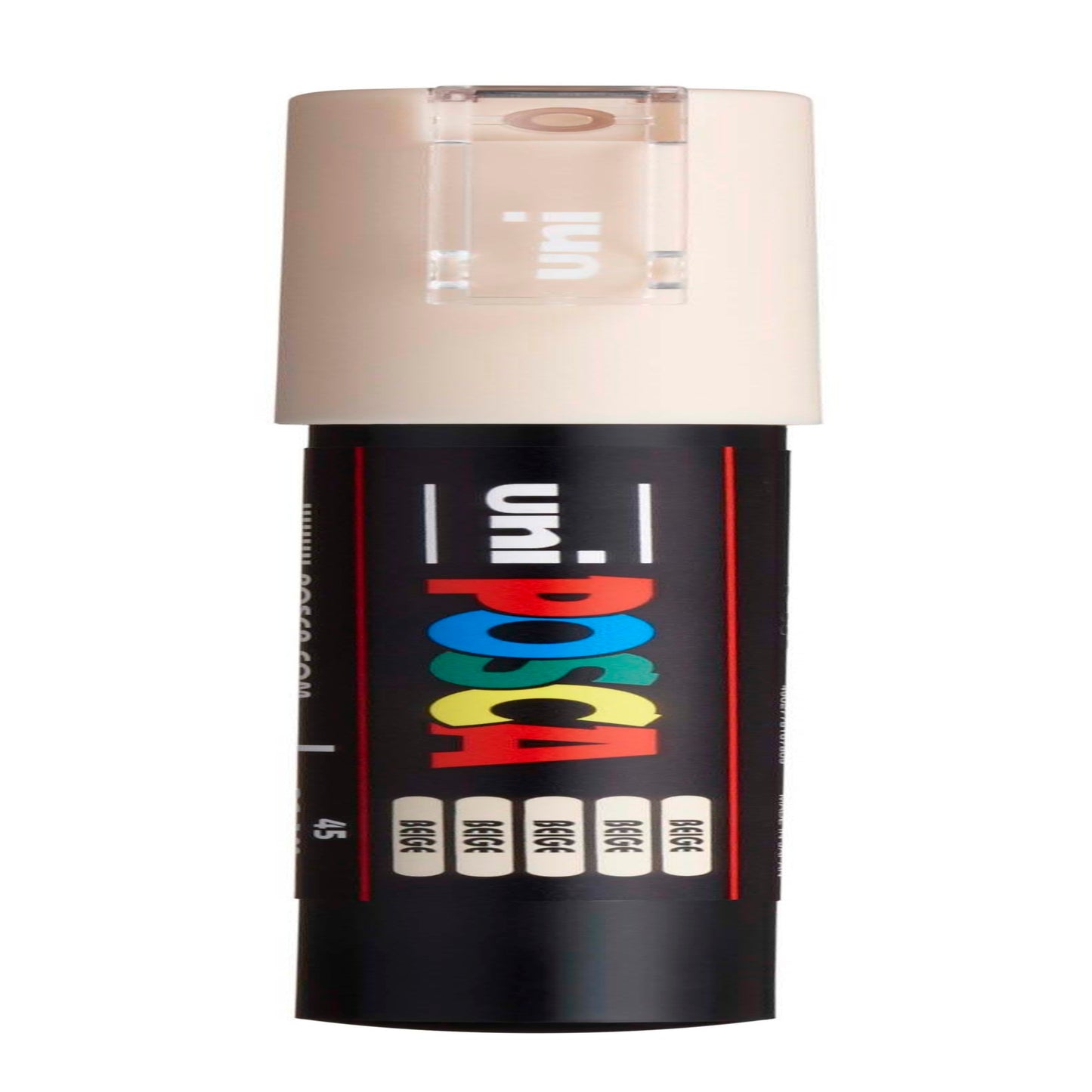 uni® POSCA PC-1M Water-Based Paint Markers, Extra Fine Tip (0.7mm), Beige