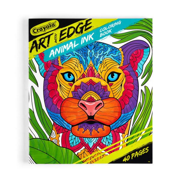 Crayola Art With Edge, Animal Ink Doodling Coloring Book (04-0593)