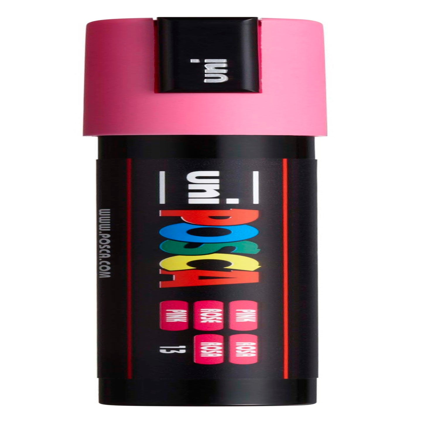 uni® POSCA PC-5M Water-Based Paint Markers, Reversible Medium Tip (1.8-2.5mm), Pink
