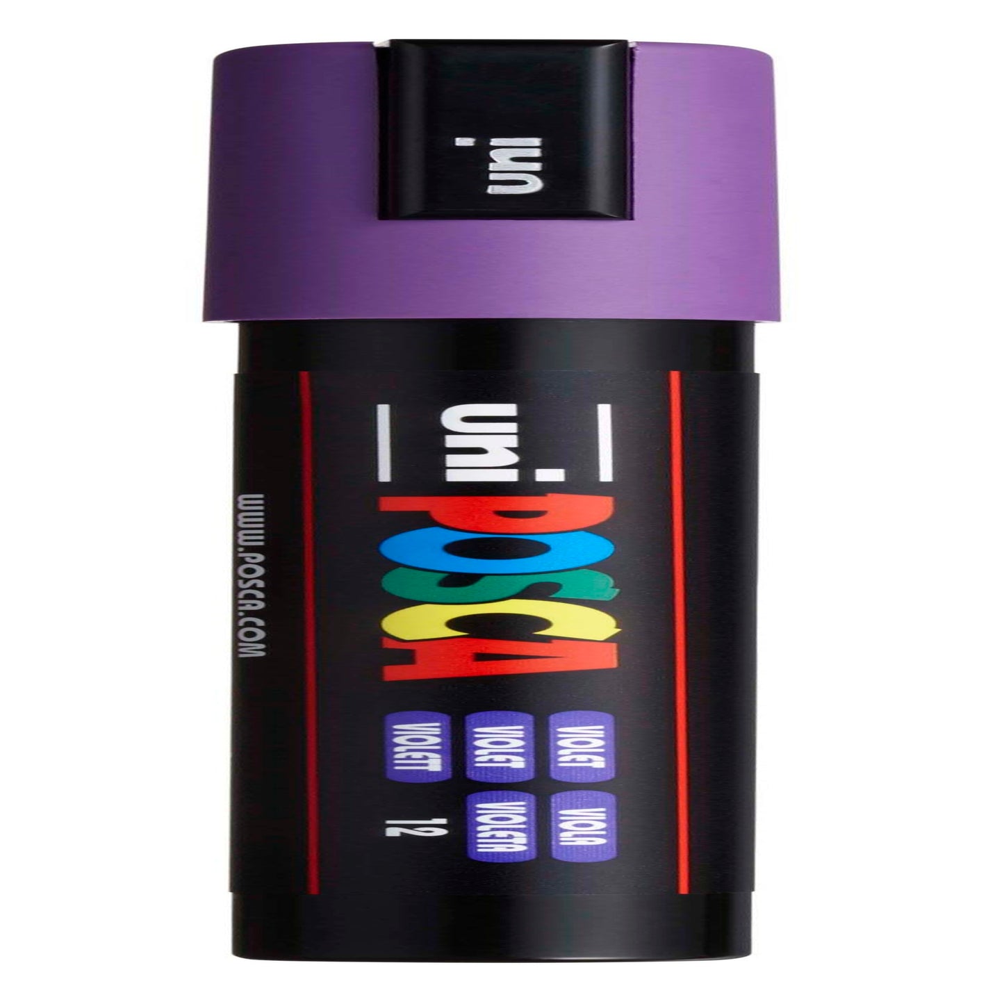 uni® POSCA PC-5M Water-Based Paint Markers, Reversible Medium Tip (1.8-2.5mm), Violet