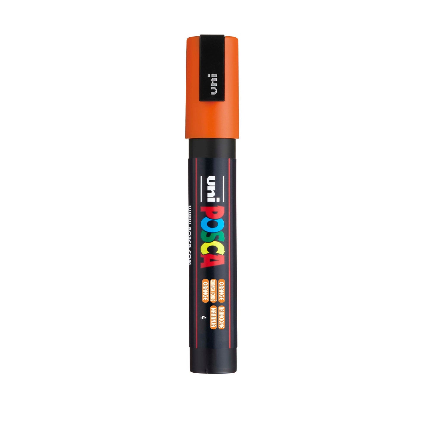 uni® POSCA PC-3M Water-Based Paint Markers, Reversible Fine Tip (0.9-1.3mm), Orange