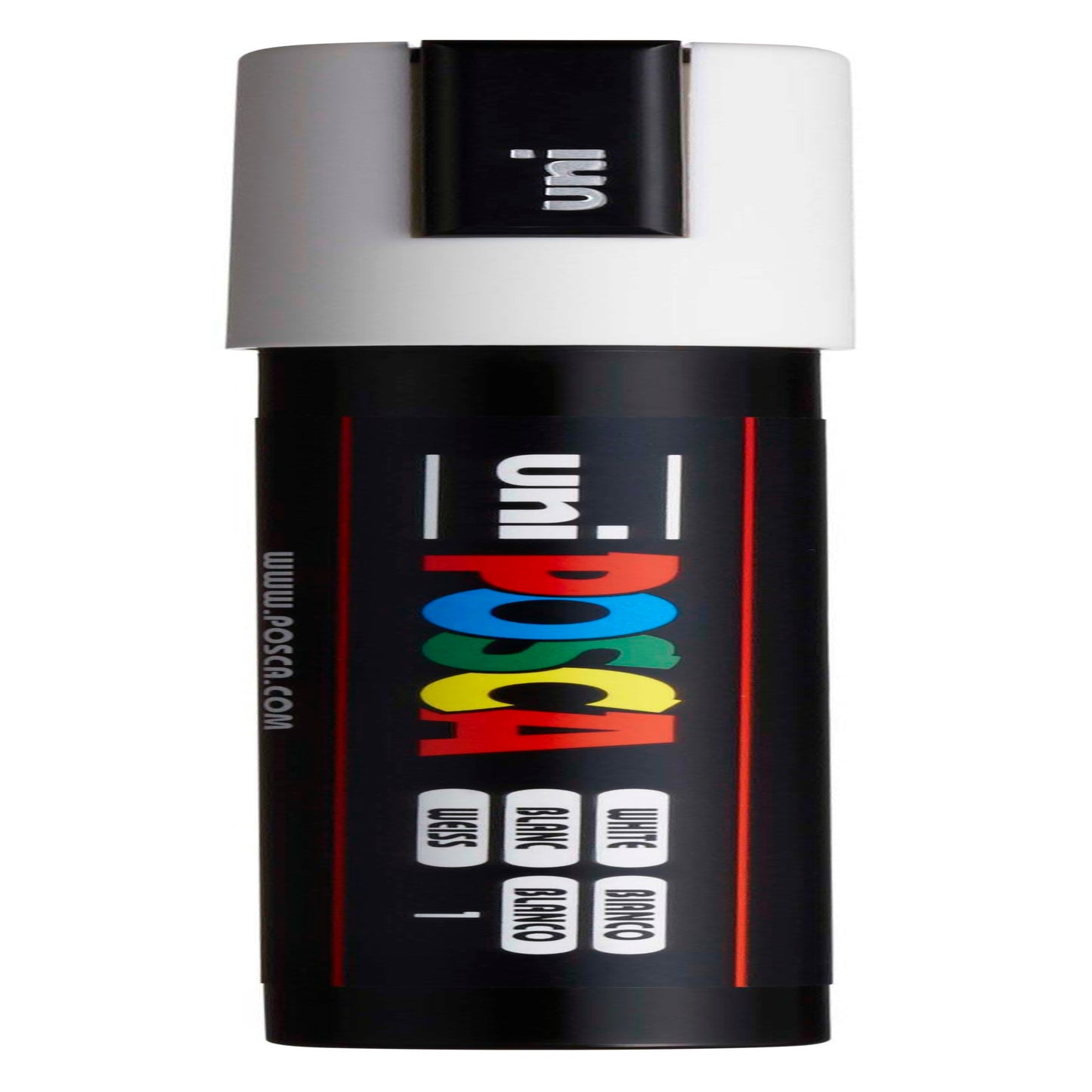 uni® POSCA PC-5M Water-Based Paint Markers, Reversible Medium Tip (1.8-2.5mm), White