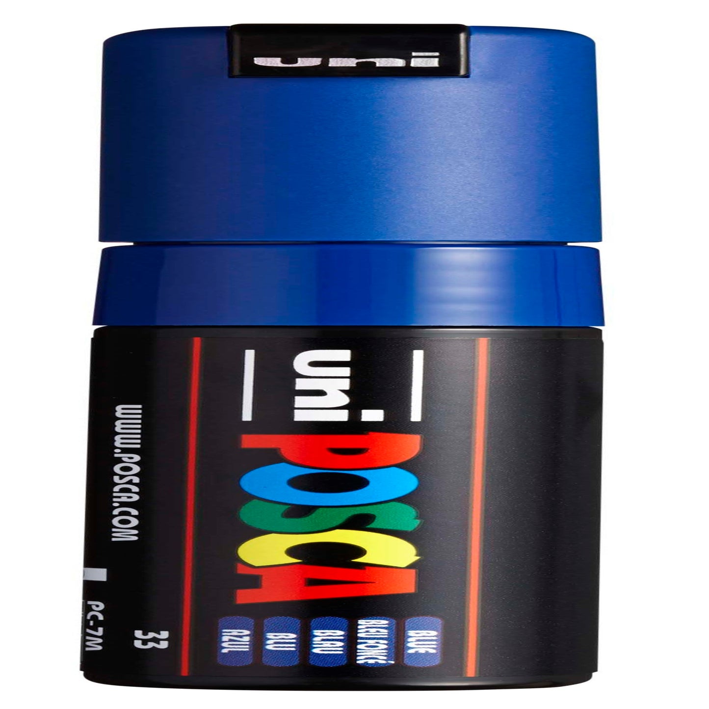 uni® POSCA PC-7M Water-Based Paint Markers, Broad Tip (4.5-5.5mm), Blue